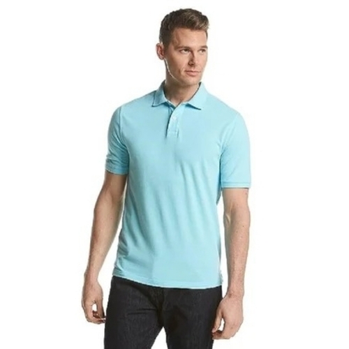 Plain Mens Collar T Shirt Polo Neck