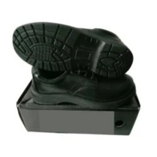 Safety Shoes - Steel Toe, Custom Size, Black | Anti-Skid, Oil-Resistant Sole, Skin Friendly, Modern Style