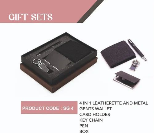 4 In 1 Leather Corporate Gift Set