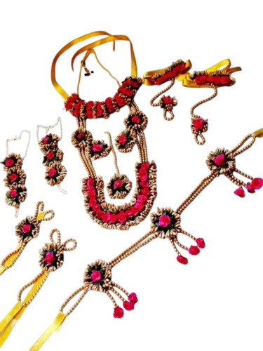 Artificial Flower Necklace Set