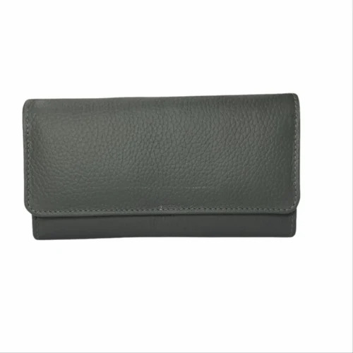 Black Leather Ladies Clutch Purse - A Grade, Standard Size, Black | Stylish, Long Lasting, Daily Use