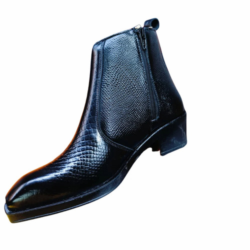 Black Nine Men Leather Boots