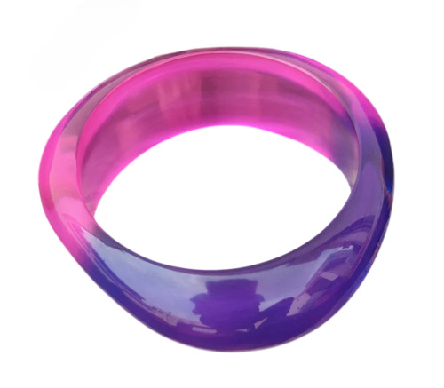 Designer Handmade Dual Tone Resin Bracelet For Women And Girls