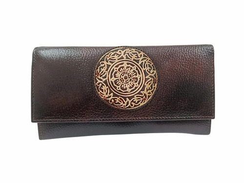 Maroon Color Leather Ladies Clutch