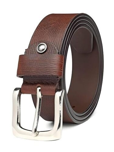 Men Brown Pu Leather Belt - Leather, Brown | Eco Friendly, Comfortable, A Grade, Daily Use