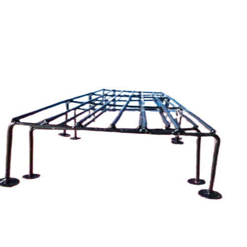 Metal Iron Plant Stand - Iron, Smooth Finish, Black, Tiered | Polished Surface, Contemporary Style, Modular Storage