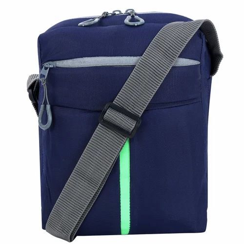 Nylon Sling Bag - Nylon, Standard Size, Blue | Zipper Closure, Stylist Design, Long Lasting
