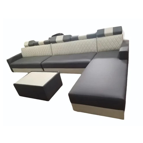 Rexin L Shaped Lounger Sofa Set