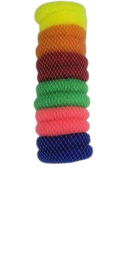 Round Plastic Scrubber - Plastic, 2 Inch, Multi Color | Lightweight, For Cleaning Utensils, Kitchen Use