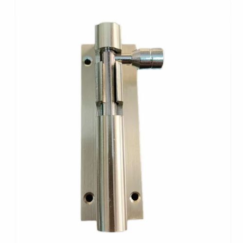 Silver Color Stainless Steel Tower Bolt - 10mm Thick, Polished Finish | Anti Corrosion, Weather Resistant, Screw-In Mount