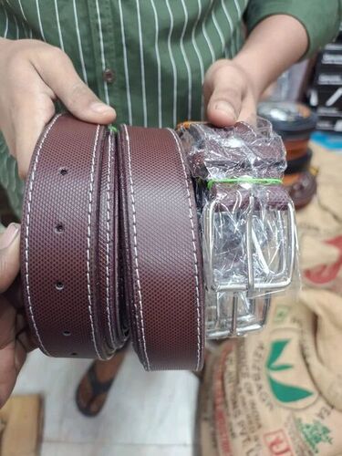 Stylist Brown Men Leather Belt - Leather, Brown | Comfortable, Eco Friendly, A Grade, Daily Use