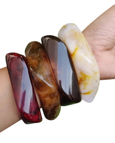 Trending Handmade Stacking Resin Bangle For Women And Girls