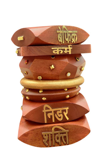 Wooden Devi Bangles Stack For Women And Girls