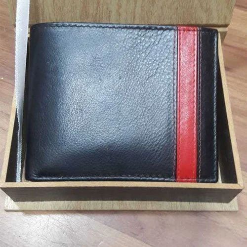 Bi Fold Mens Black Stylish Leather Wallet