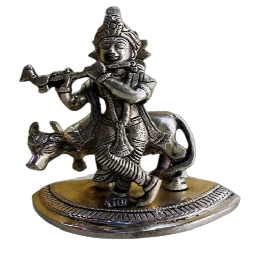 Brass Lord Krishna Statue
