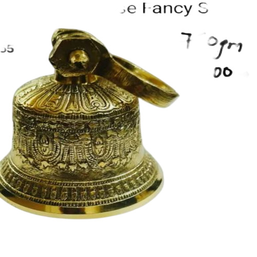Brass Temple Bell Embossed