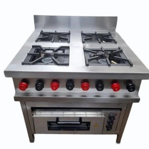 Commercial Cooking Stove - Stainless Steel, Heavy Duty, High Flame Output | Easy Cleaning, Bulk Cooking