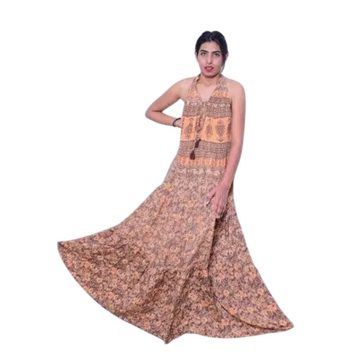 Cotton Printed Long Dress