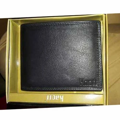 Mens Casual Black Leather Wallet