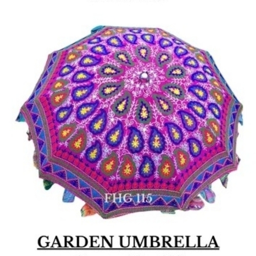 Multicolor Rajasthani Garden Umbrella