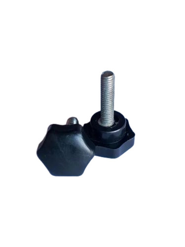 Polyamide Panel Door Lock Knob - 1 Inch Black Fine Finished Durable Anti Corrosion Screw In