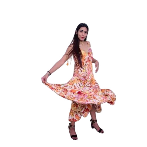 Stylish Printed Long Dress