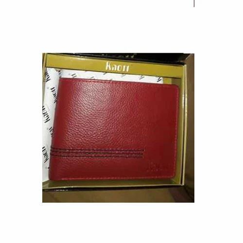 Stylist Mens Brown Plain Leather Wallet