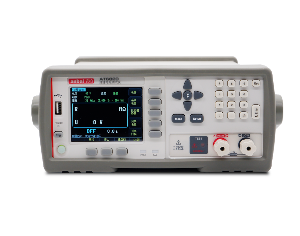 Automatic Insulation Resistance Meter - Color: White