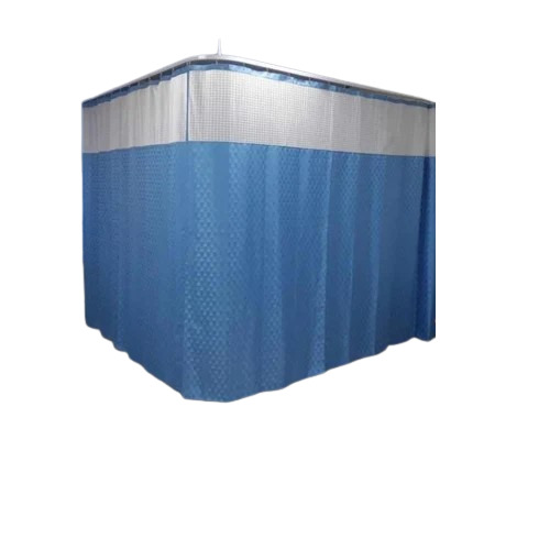 Blue Hospital Curtains - Polyester 4x7 Feet Blue | Easily Assembled, Eco Friendly, Machine Wash Packet