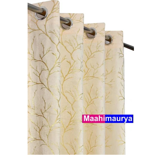 Raising Velvet Multi Gold Foil Curtain