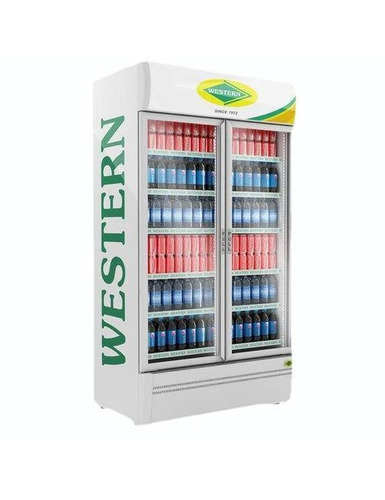 SRC 1000-GL Western Visi Cooler - Metal Glass 925L Single-Zone 2 Doors 12 Shelves | White Electrical 230V 1 Year Warranty