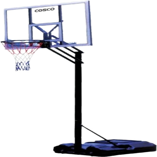 Basketball Pole - Iron Steel, Standard Size, Gray | Durable, Customized for Adults