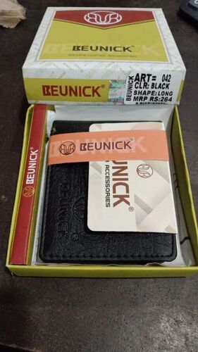 Black Men Leather Wallet