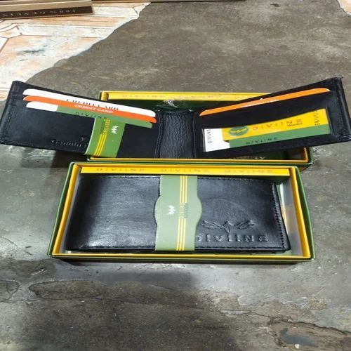 Black Mens Leather Purse