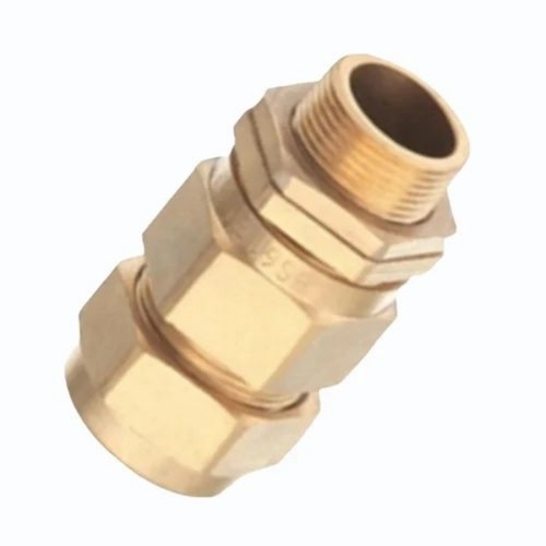 Brass Single Compression Cable Glands - Brass Gold All Sizes | Corrosion Resistant Waterproof Sealing Industrial Grade