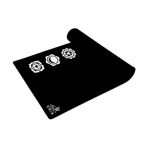 Chakras Design Black Yoga Mats