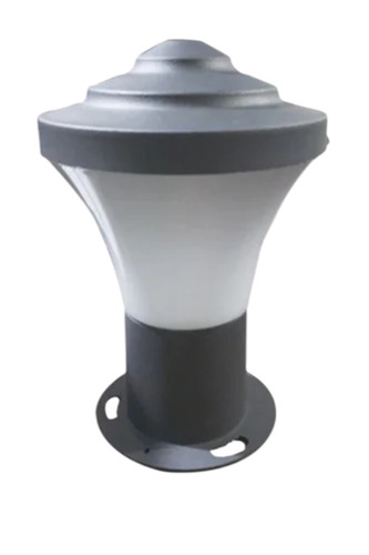 Gl-2010 Gate Light - Black Metal & Glass, 15W LED, Round | Energy Efficient, Wide Beam, Weather Resistant, Corrosion Resistant