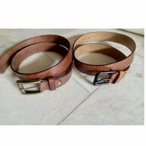 Mens Fancy Plain Casual Leather Belt