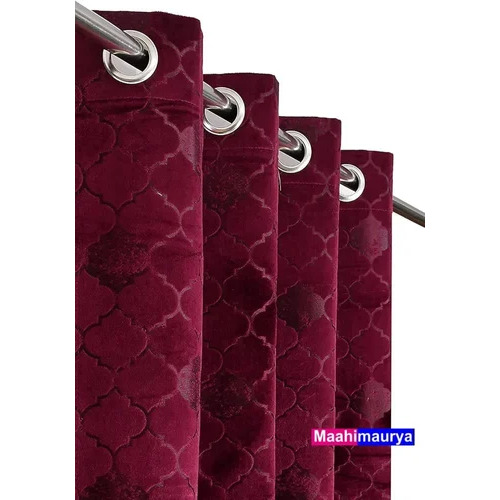 Velvet Urban Style Embossed Dhamaas Curtain
