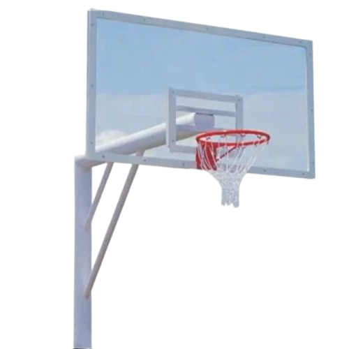 White Basketball Pole