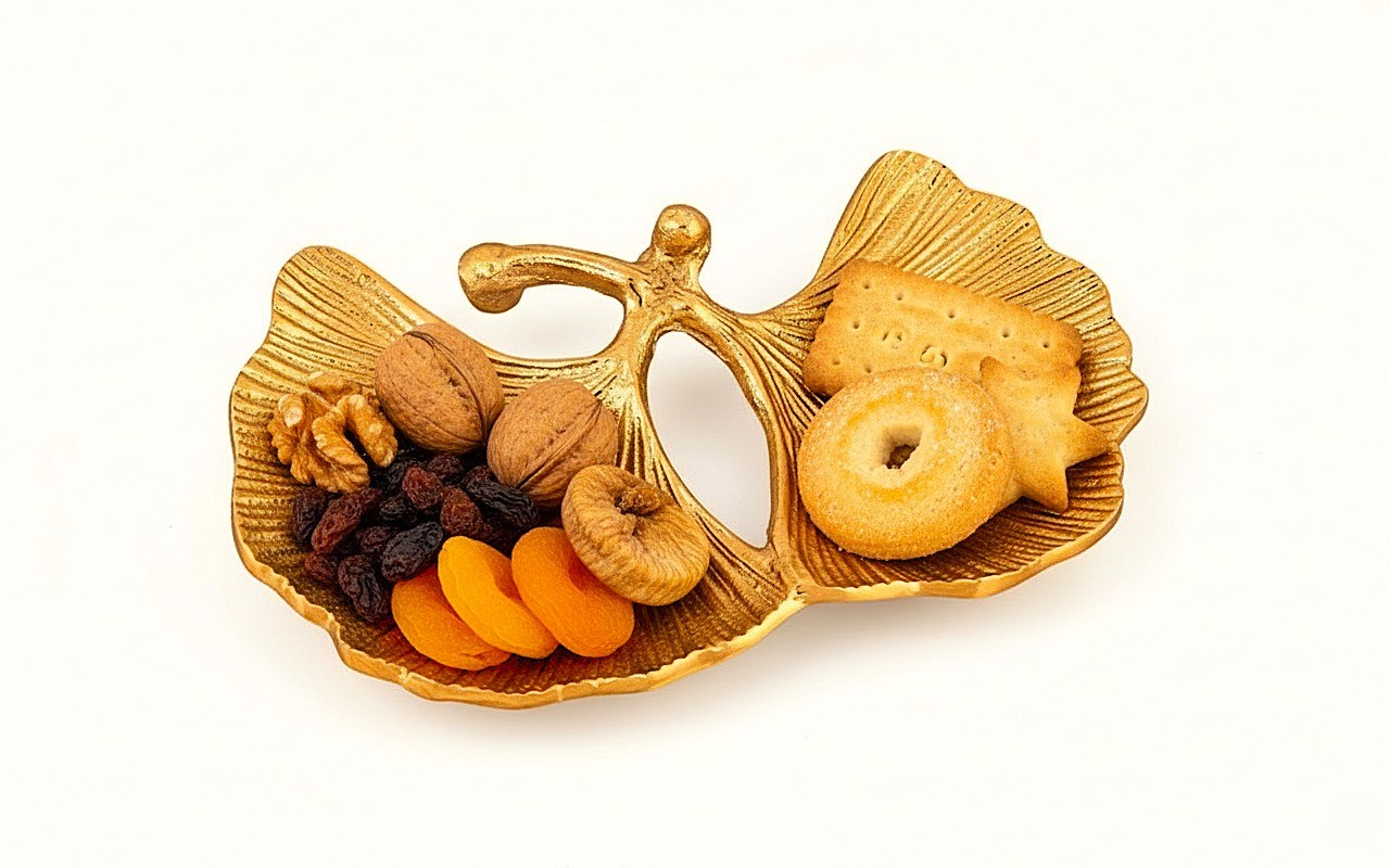 Aluminium Nut and Dried Fruit Snack Plate