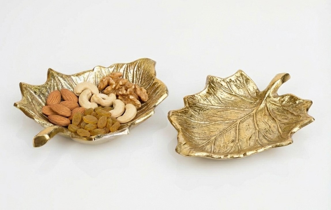 Leaf-Shaped Nut Bowl
