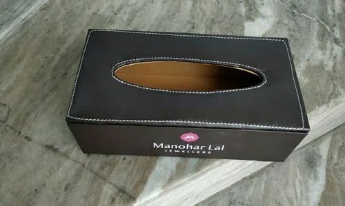 Leatherette Tissue Paper Box