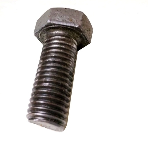 Mild Steel Hexagonal Bolts - Customized Size, Silver Color, Tempered Finish | Durable, Polished, Industrial Use