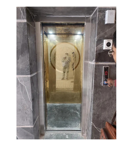 SS Auto Door Passenger Lift - Stainless Steel, 220 Volt, Pneumatic Traction Hydraulic Lifting | Passenger Loading