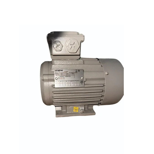 1 Hp 4 Pole Three Phase Motor - Cast Iron Frame, 80 Size, Silver Grey, 0.75 KW, 1500 RPM, Rust Free, Electric Start