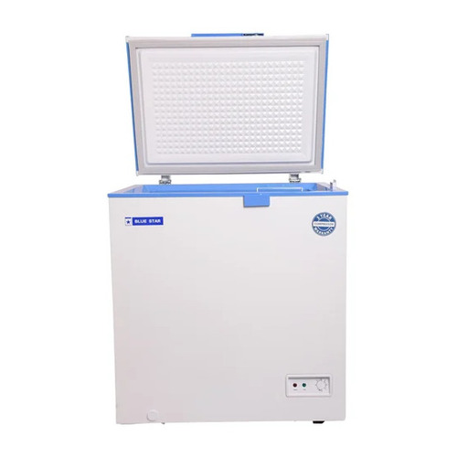 100 Liter Single Door Deep Freezer - White, Blue, 220V, 150W | Electrical, -10 to -18Â°C Temperature Range