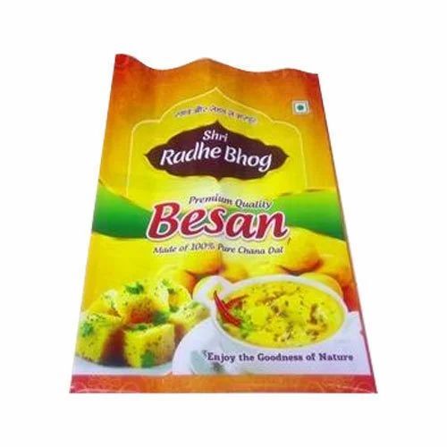 Printed Besan Packing Pouch - Color: Multi Color