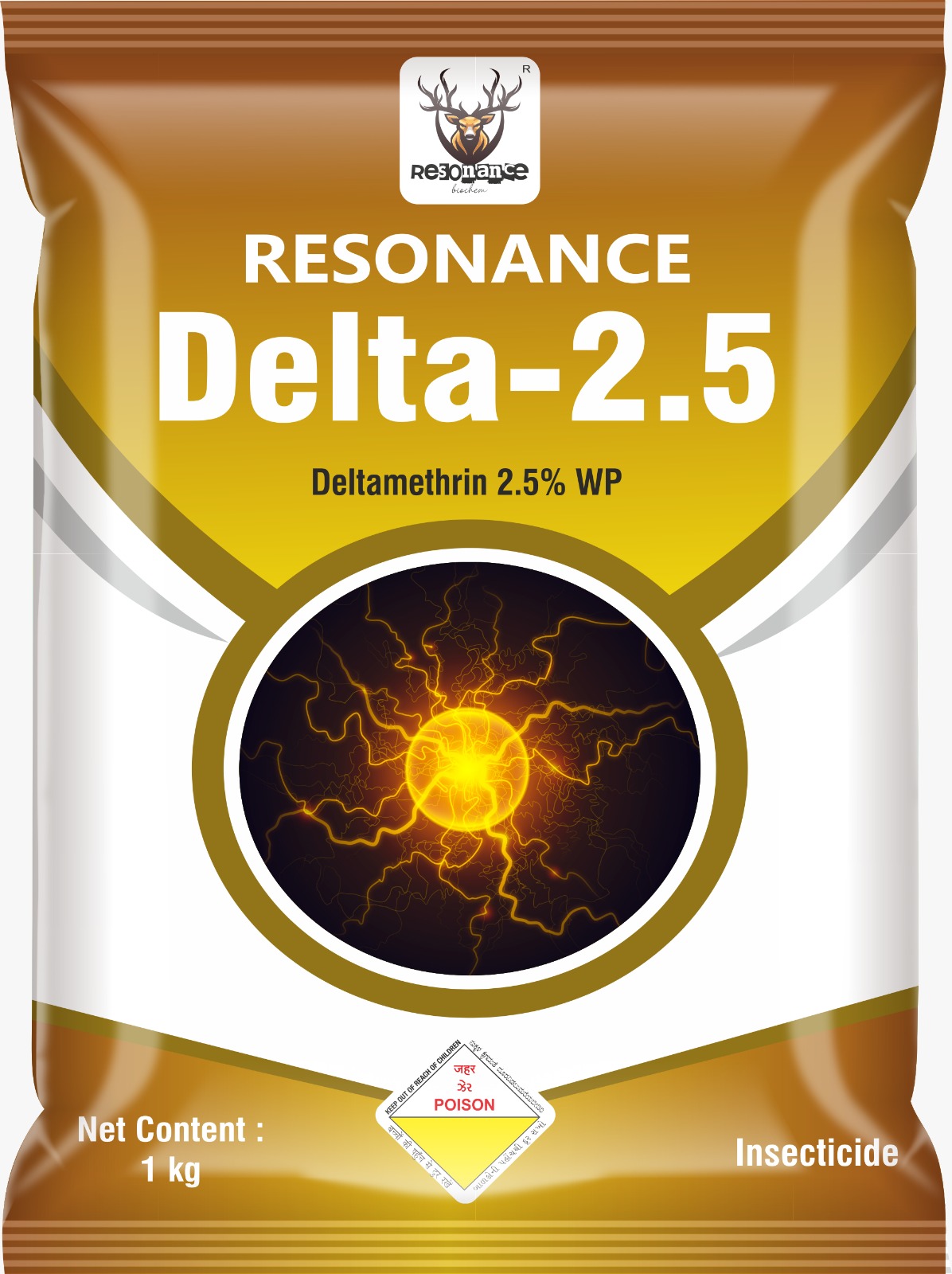 Resonance Delta-2.5 Deltamethrin 2.5 Wp Insecticides - Packaging: 1 Kg Packet