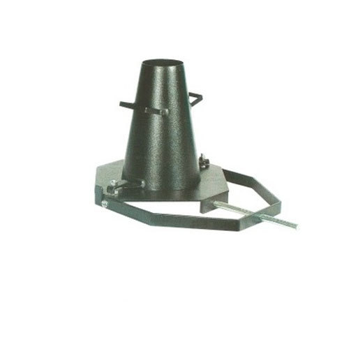 Slump Test Apparatus - Steel Cylinder with Ball Bottom, Silver, 15 kg | Concrete Workability Testing, Civil Engineering Labs